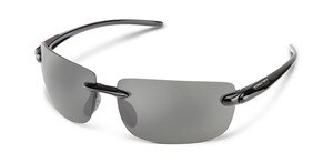 Suncloud Highride Sunglasses Polarized in Black with Grey